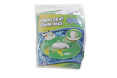 KIDS INFLATABLE SWIM RING WITH SEAT 56CM FROG DESIGN